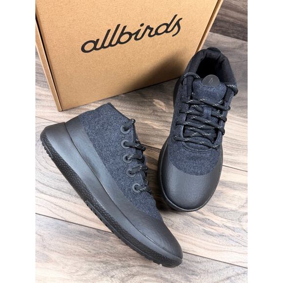 allbirds Shoes - NIB Allbirds Wool Runner Up Mizzle Plus 8 Running Sneakers Athletic Black Merino